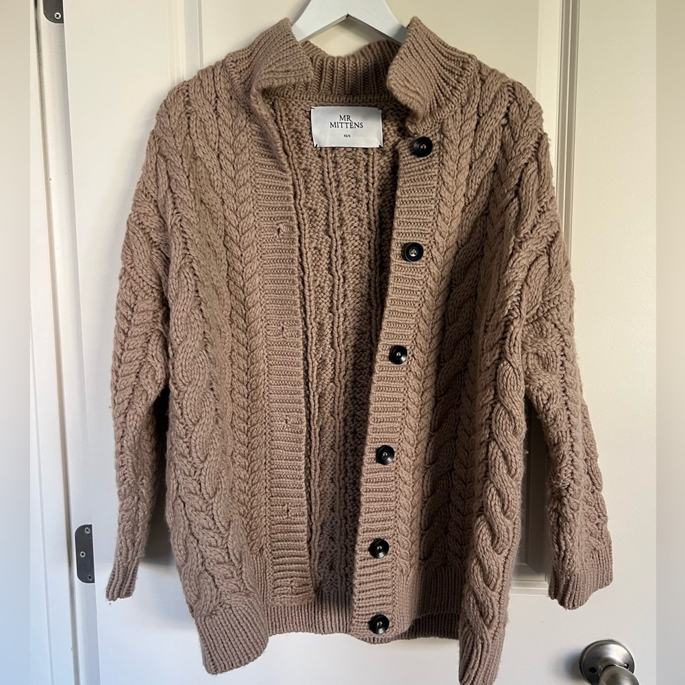Mr. Mittens chunky cable knit cardigan